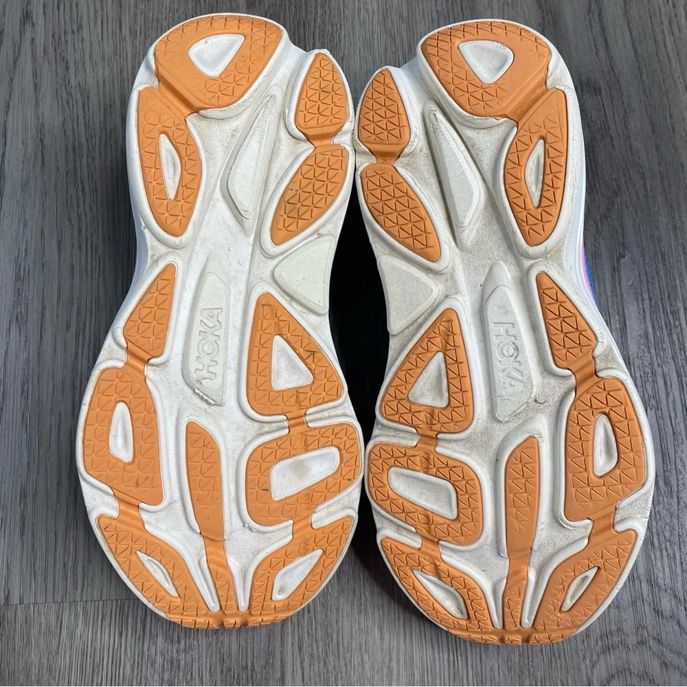 Hoka One One Bondi 8 Womens Size 11 B Blue Running Shoes Sneakers Cushion Walk - Picture 10 of 11